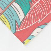 Kleurrijke Endless Feather Texture Fleece Deken (Hoek)