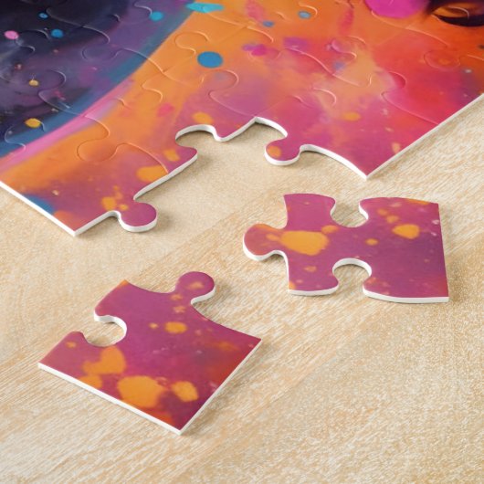 Kleurrijke Engelse Springer Spaniel Legpuzzel (Zijkant)