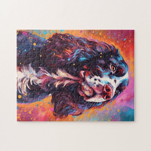 Kleurrijke Engelse Springer Spaniel Legpuzzel (Horizontaal)