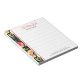 Kleurrijke Engelse tuin Waterverf Flowers Notitieblok (Schuin)