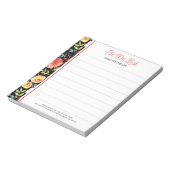 Kleurrijke Engelse tuin Waterverf Flowers Notitieblok (Linkerzijde)