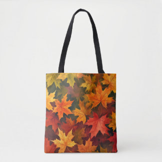 Kleurrijke esdoorn bladeren Carryall Tote Bag