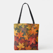 Kleurrijke esdoorn bladeren Carryall Tote Bag (Achterkant)