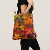 Kleurrijke esdoorn bladeren Carryall Tote Bag (Dichtbij)