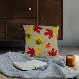 kleurrijke esdoorn bladeren no3 werpt kussen