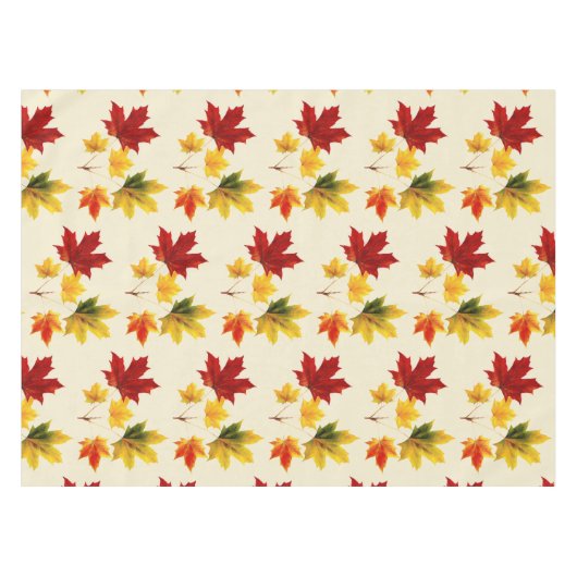 kleurrijke  esdoornbladeren tafelkleed (Voorkant (Horizontaal))