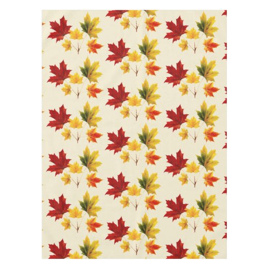 kleurrijke  esdoornbladeren tafelkleed (Voorkant)