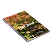 Kleurrijke esdoorns en theehuis notitieboek (Rechterzijde)