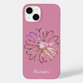 Kleurrijke esthetische regenboog stijlvolle bloem Case-Mate iPhone case (Achterkant)