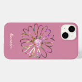 Kleurrijke esthetische regenboog stijlvolle bloem Case-Mate iPhone case (Achterkant (horizontaal))