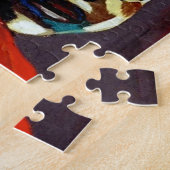 Kleurrijke ethische kunst, Afrikaanse moeder en ki Legpuzzel (Zijkant)