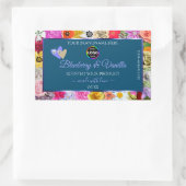 Kleurrijke etiketten van het Blauwe Product van de (Tas)