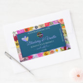 Kleurrijke etiketten van het Blauwe Product van de (Envelop)