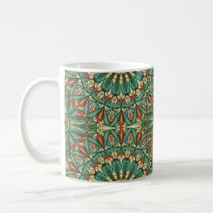 Kleurrijke etnische achtergrond. Arabesque vi Koffiemok