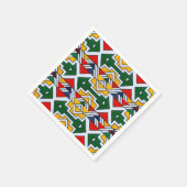 Kleurrijke Etnische Afrikaanse Stam Geometrische T Servet (Hoek)