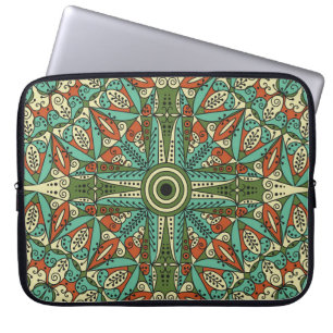 Kleurrijke etnische Arabesk:  Ornament Laptop Sleeve