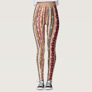 Kleurrijke etnische Boho Tribal Patroon Leggings