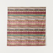 Kleurrijke etnische Boho Tribal Patroon Wandkleed (Voorkant (horizontaal))