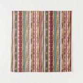 Kleurrijke etnische Boho Tribal Patroon Wandkleed (Voorkant)