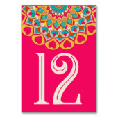 Kleurrijke etnische Mandala Bold & Heldere Bruilof Kaart (Voorkant)