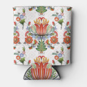 Kleurrijke etnische Petrykivka: Oekraïense bloemen Blikjeskoeler (Voorkant)