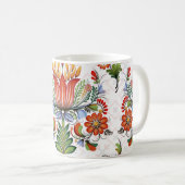 Kleurrijke etnische Petrykivka: Oekraïense bloemen Koffiemok (Voorkant rechts)