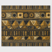 Kleurrijke etnische stammen naadloos patroon cadeaupapier (Vlak)