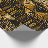 Kleurrijke etnische stammen naadloos patroon cadeaupapier (Hoek)