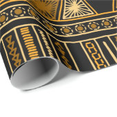 Kleurrijke etnische stammen naadloos patroon cadeaupapier (Rol Hoek)