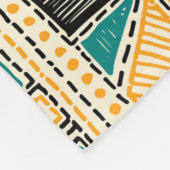 Kleurrijke etnische stammen naadloos patroon fleece deken (Hoek)