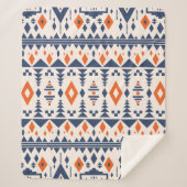 Kleurrijke etnische stammen naadloos patroon sherpa deken (Voorkant)