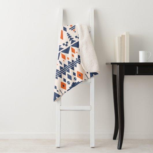 Kleurrijke etnische stammen naadloos patroon sherpa deken (In situ)