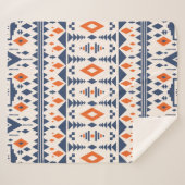 Kleurrijke etnische stammen naadloos patroon sherpa deken (Voorkant (horizontaal))