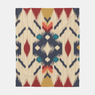 Kleurrijke etnische stammengemeenschap naadloos pa fleece deken