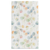 Kleurrijke Eucalyptus Foliage Gift Bag Klein Cadeauzakje (Achterkant)