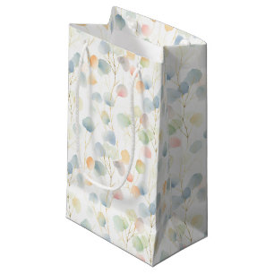 Kleurrijke Eucalyptus Foliage Gift Bag Klein Cadeauzakje