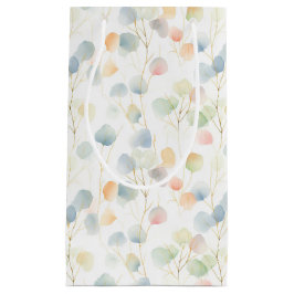 Kleurrijke Eucalyptus Foliage Gift Bag Klein Cadeauzakje