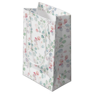 Kleurrijke Eucalyptus Foliage Gift Bag Klein Cadeauzakje