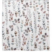 Kleurrijke Eucalyptus Waterverf leest Douchegordijn (Voorkant)