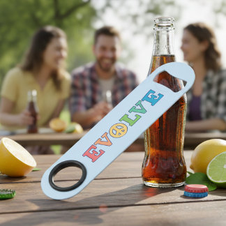 Kleurrijke Evolve Vredesteken Flesopener Speed Flessenopener