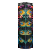 Kleurrijke & Exotische 3D Peacock Thermosbeker (Achterkant)