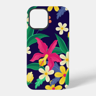 Kleurrijke Exotische Bloemen Bladeren Patroon-2302 iPhone 12 Pro Hoesje