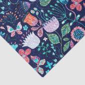 Kleurrijke exotische bloemen naadloos patroon tissuepapier (Detail)