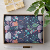 Kleurrijke exotische bloemen naadloos patroon tissuepapier (Geschenk)