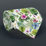 Kleurrijke Exotische Bloemen Ontwerp Stropdas<br><div class="desc">Prachtige Stropdas met een uniek motief dat exotische bloemetjes in levendige kleuren voorstelt</div>