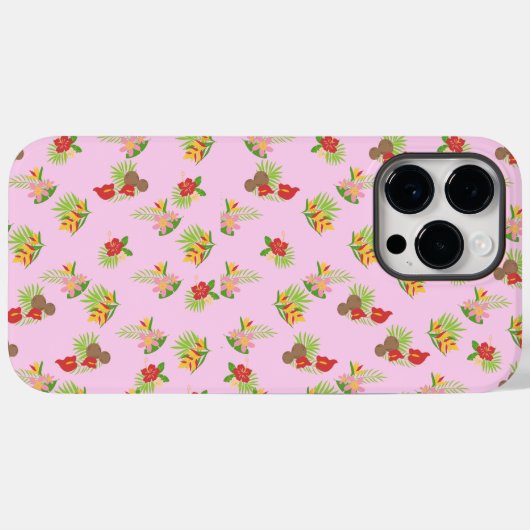 kleurrijke exotische bloemroze roze stijlvol Case-Mate iPhone case (Achterkant (horizontaal))