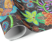 Kleurrijke, exotische, Florence Design Glass Beads Cadeaupapier (Rol Hoek)