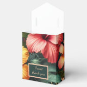 Kleurrijke exotische Hawaiiaanse tropische bruilof Bedankdoosjes (Geopend)