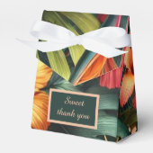 Kleurrijke exotische Hawaiiaanse tropische bruilof Bedankdoosjes (Voorkant Zijde)