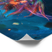 Kleurrijke Exotische Hybride Vis Poster (Hoek)